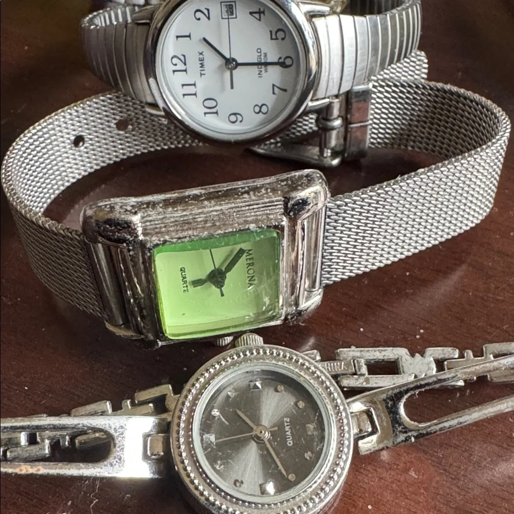 Bundle of five vintage Silver and Gold Watches